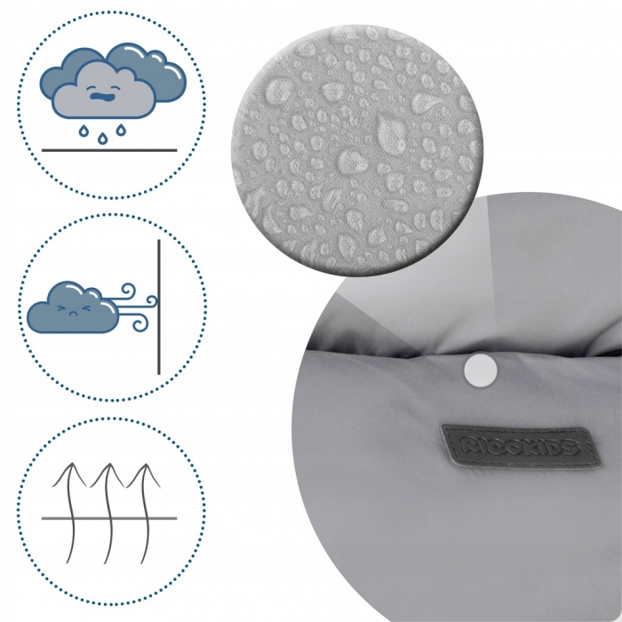 Sac de dormit Ricokids 95 x 48 cm Ricokids Elmi 720002 - Gri deschis [3]