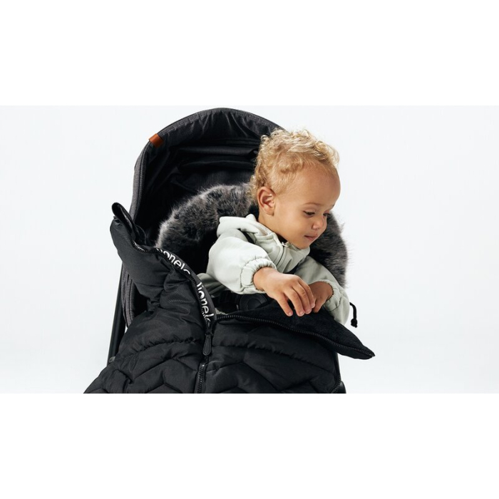 Sac de iarna, Lionelo, Frode, pentru carucior, 90x45 cm, Impermeabil, Universal, Negru [18]