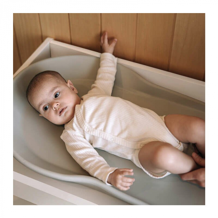 Saltea de infasat FreeON Prestige Moale Utilizabila si fara husa Design ergonomic Spuma PU 70x44.5x11 cm Fara BPA 0 luni+ Grey [2]