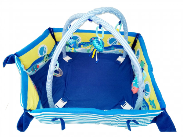 Saltea de joaca cu protectii laterale Boat - Baby Mix [2]