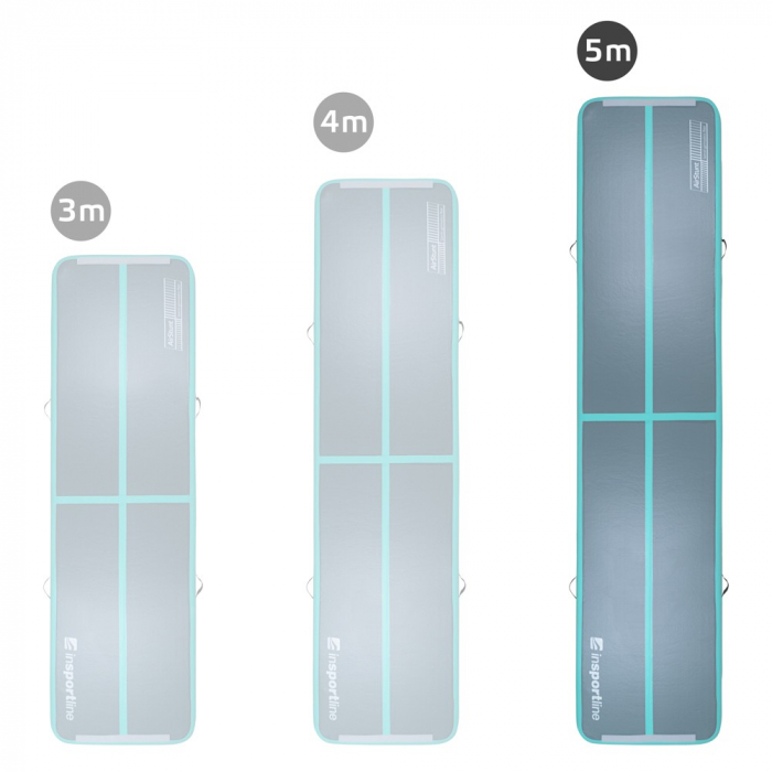 Saltea Gimnastica Gonflabila inSPORTline Airstunt 500 x 100 x 10 cm, Gri [3]