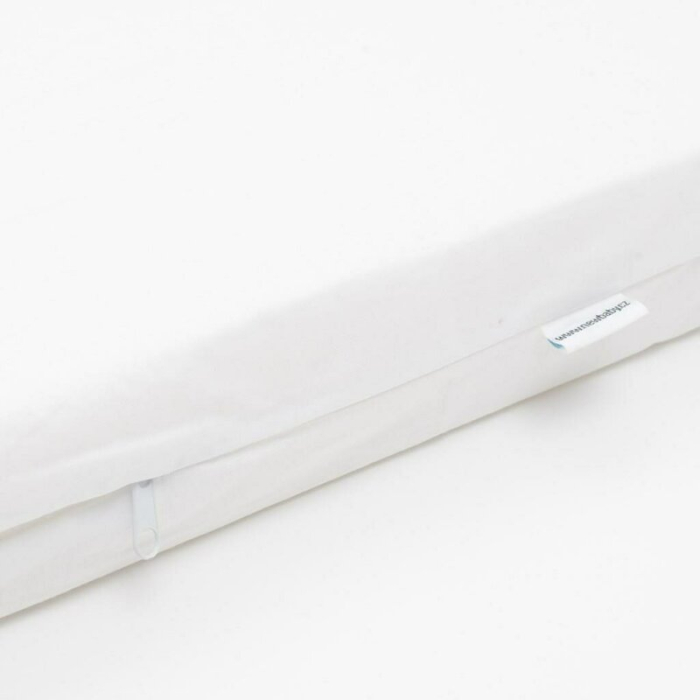 Saltea pentru patut, New Baby, Standard, 120x60x7 cm, cu Aloe Vera, Compozitie Spuma-Cocos, Hipoalergenica si antibacteriana, cu husa detasabila, Alb [3]