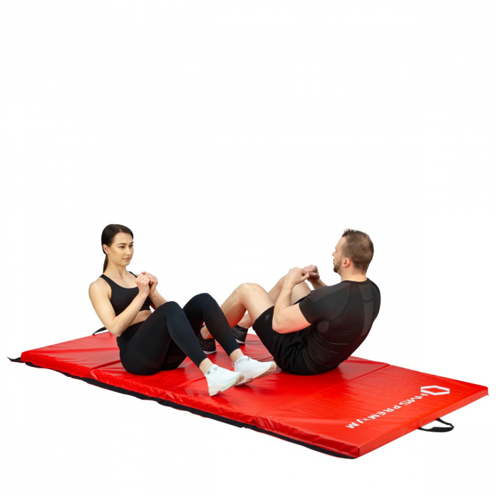 Saltea pliabila 2400x1200 mm Rosu, HMS Premium MGS01 [3]