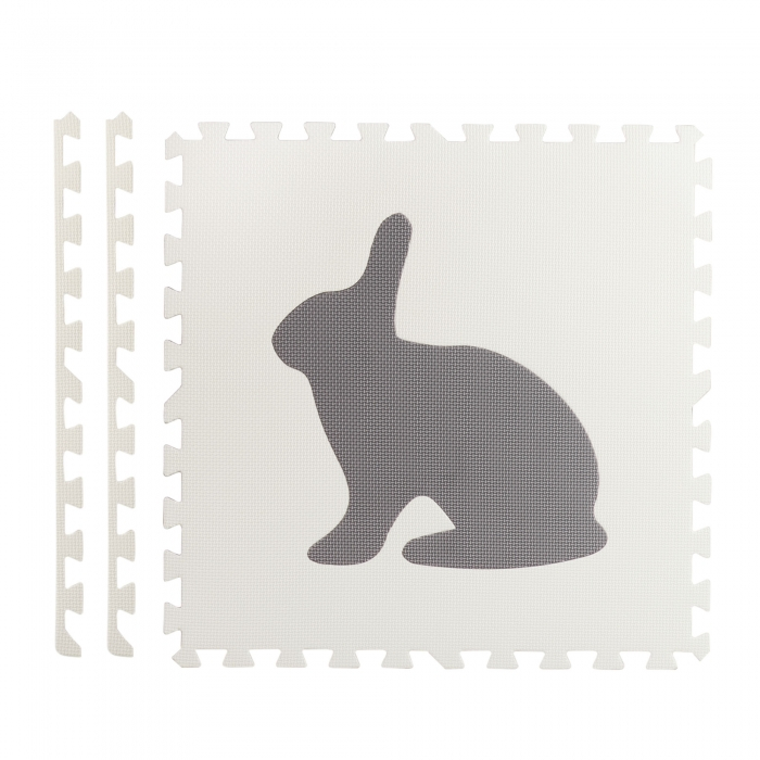 Salteluta de joaca 180 x 120 cm cu animalute 6 bucati Ricokids 7491 - Gri [4]