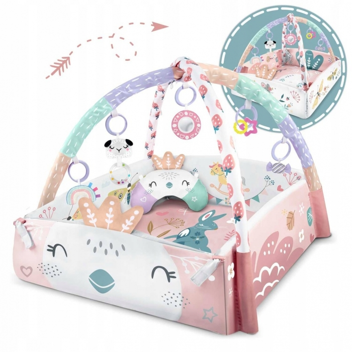 Salteluta de joaca educativa 3 in 1 Nukido 730000 - Roz [5]