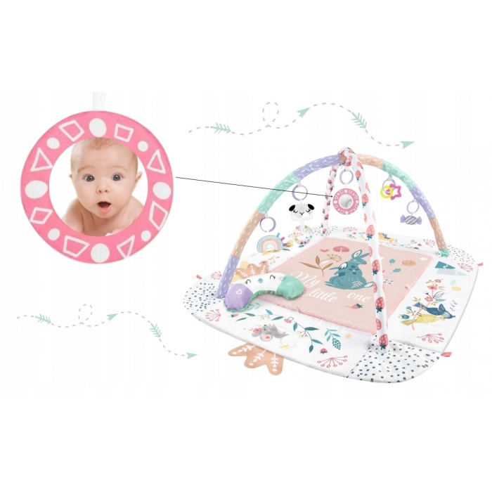 Salteluta de joaca educativa 3 in 1 Nukido 730000 - Roz [2]