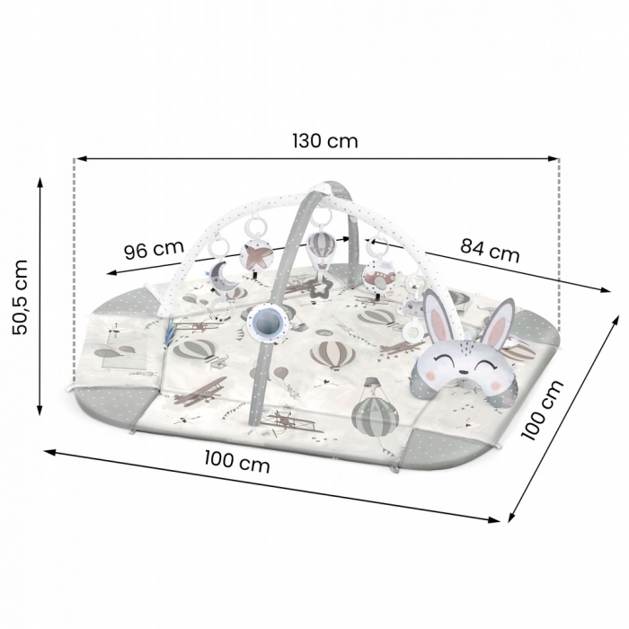 Salteluta de joaca educativa 3 in 1 Nukido 730102 - Gri [8]