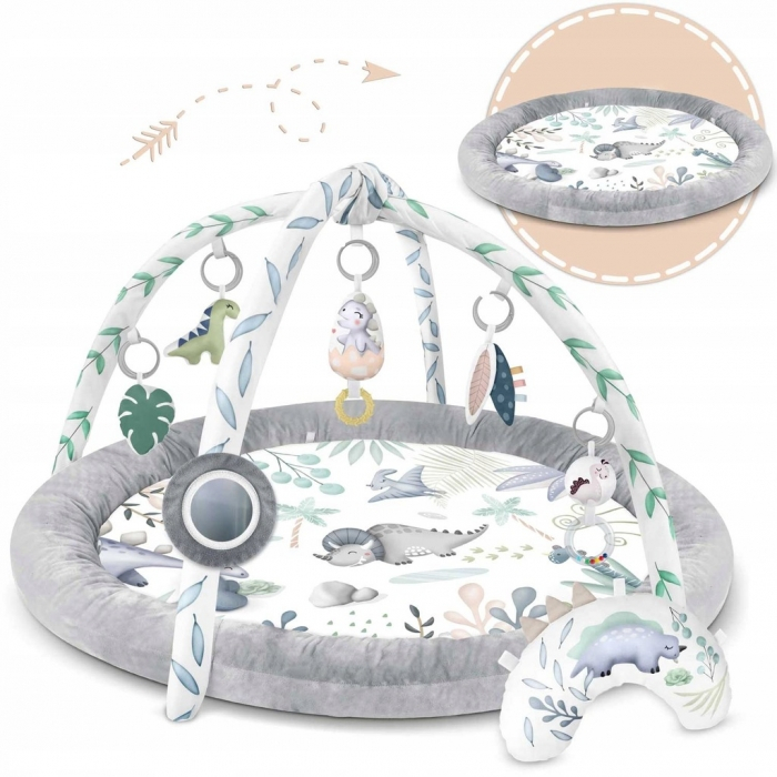 Salteluta de joaca pentru copii Nukido Dino 730200 - Gri [4]