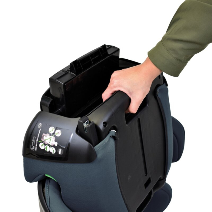 Scaun auto, Be Cool, Foldy, I-Size, cu sistem isofix, Pliabil, 100-150 cm, 4-12 ani, Antracit [3]