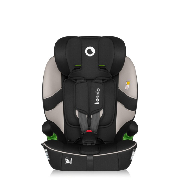 Scaun auto i-Size, Lionelo, Billy , 76 - 150 cm, 1/2/3, Isofix + top tether, Tetiera reglabila in 10 pozitii, Insertie ergonomica, Tapiterie lavabila, Testat la impact, Baza lata, Bej [8]