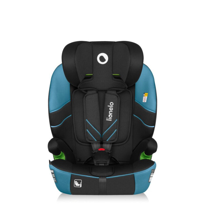 Scaun auto i-Size, Lionelo, Levi Fix, 76 - 150 cm, 1/2/3, ISOFIX + Top Tether, Tetiera reglabila in 10 pozitii, Insertie ergonomica Dri-Seat, Tapiterie lavabila, Negru [9]