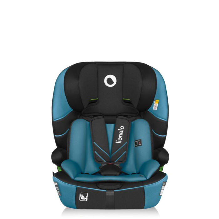Scaun auto i-Size, Lionelo, Levi Fix, 76 - 150 cm, 1/2/3, ISOFIX + Top Tether, Tetiera reglabila in 10 pozitii, Insertie ergonomica Dri-Seat, Tapiterie lavabila, Negru [8]