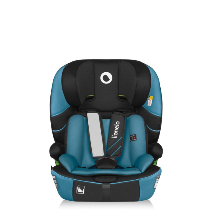 Scaun auto i-Size, Lionelo, Levi Fix, 76 - 150 cm, 1/2/3, ISOFIX + Top Tether, Tetiera reglabila in 10 pozitii, Insertie ergonomica Dri-Seat, Tapiterie lavabila, Negru [7]