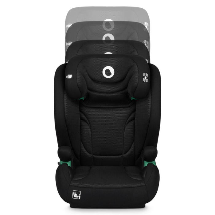Scaun auto, Lionelo, i-Size Igo, 100- 150 cm, cu isofix, Protectie laterala, Ajustare spatar in 2 pozitii, Tetiera Tri-Guard reglabila in 11 pozitii,  Negru [15]