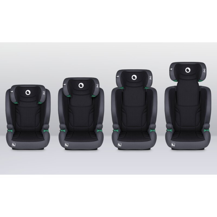 Scaun auto, Lionelo, i-Size Igo, 100- 150 cm, cu isofix, Protectie laterala, Ajustare spatar in 2 pozitii, Tetiera Tri-Guard reglabila in 11 pozitii,  Negru [26]