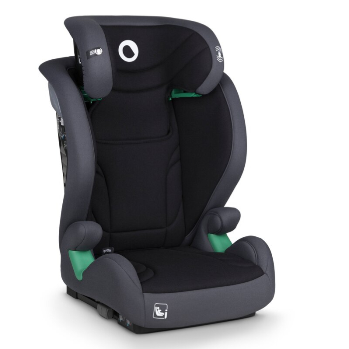 Scaun auto, Lionelo, i-Size Igo, 100- 150 cm, cu isofix, Protectie laterala, Ajustare spatar in 2 pozitii, Tetiera Tri-Guard reglabila in 11 pozitii,  Negru [4]