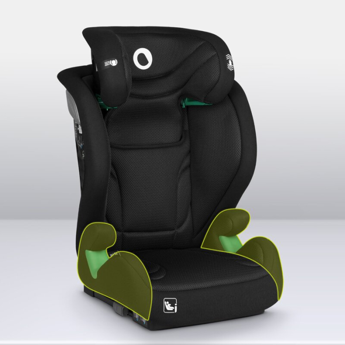 Scaun auto, Lionelo, i-Size Igo, 100- 150 cm, cu isofix, Protectie laterala, Ajustare spatar in 2 pozitii, Tetiera Tri-Guard reglabila in 11 pozitii,  Negru [35]