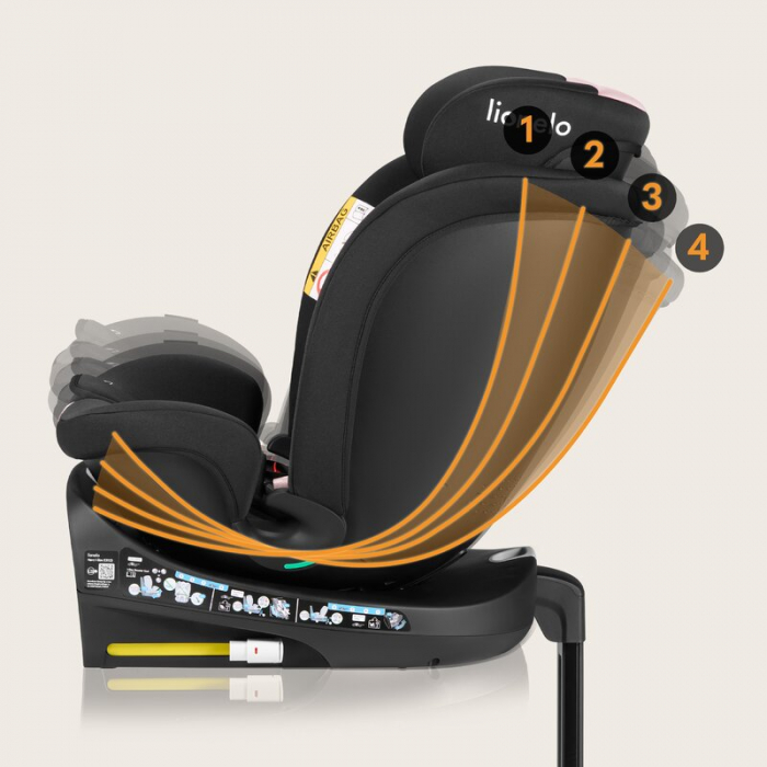 Scaun auto Lionelo i-Size Navy 0-36 Kg 40-150 cm cu isofix si picior de fixare [38]