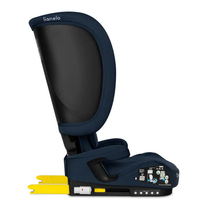 Scaun auto pliabil, Lionelo, Orin, i-Size, 100-150 cm, Tetiera reglabila in 14 pozitii, Spatar in 4 pozitii, Isofix+Top Tether, Sezut ergonomic, Husa transport, Suport sticla, Albastru [15]