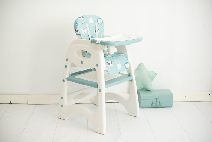 Scaun de masa 3 in1 transformabil in scaun si masuta cu placa Lego Olmitos Blue Forest [6]