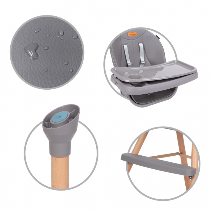 Scaun de masa 4 in 1 Kidwell EATAN Wood [6]