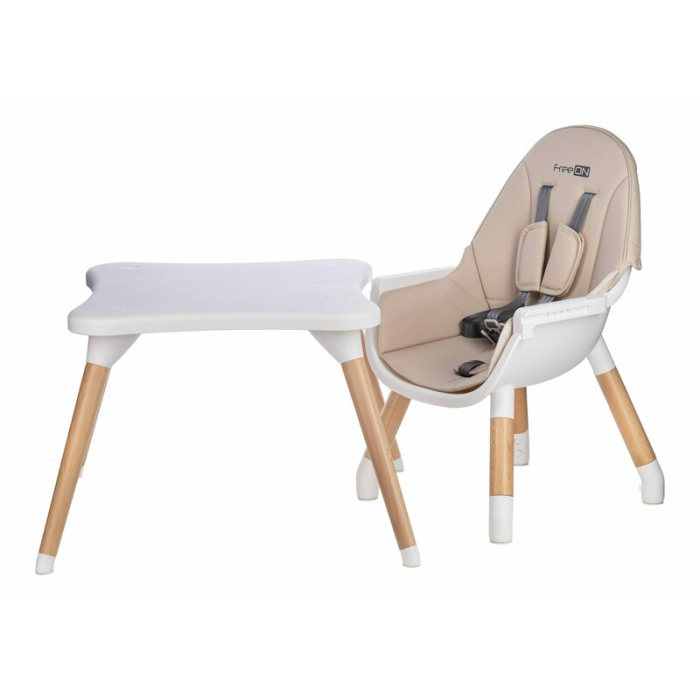 Scaun de masa, FreeON, Eos, 3 in 1, Multifunctional, Cu tavita reglabila si detasabila, Conform cu standardul european de securitate EN 14988:2017+A1:2020, Beige [8]