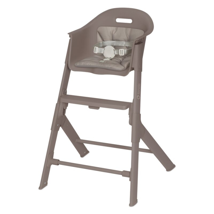 Scaun de masa, Lionelo, Beny, Suport de picioare si tavita ajustabile in 2 pozitii, Insertie moale, Centuri in 3 puncte, Asamblare rapida, Sustine 15 kg, 6 luni+, Taupe [7]