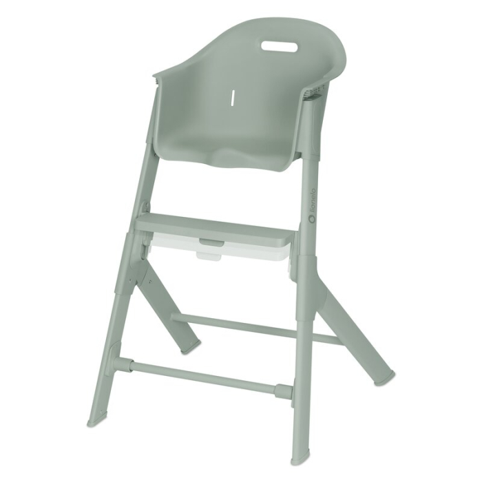 Scaun de masa, Lionelo, Beny, Suport de picioare si tavita ajustabile in 2 pozitii, Insertie moale, Centuri in 3 puncte, Asamblare rapida, Sustine 15 kg, 6 luni+, Verde [8]