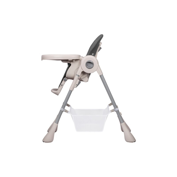Scaun de masa, Lionelo, Zanna, Reglabil, 4 Pozitii pe inaltime, Pliabil, din Metal, Conform cu standardul european de securitate EN14988, Gri [9]