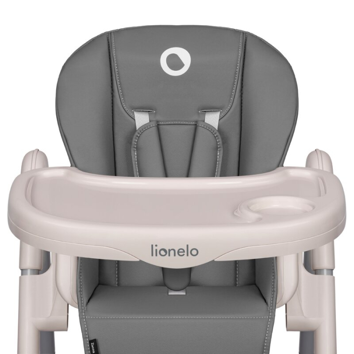 Scaun de masa, Lionelo, Zanna, Reglabil, 4 Pozitii pe inaltime, Pliabil, din Metal, Conform cu standardul european de securitate EN14988, Gri [16]