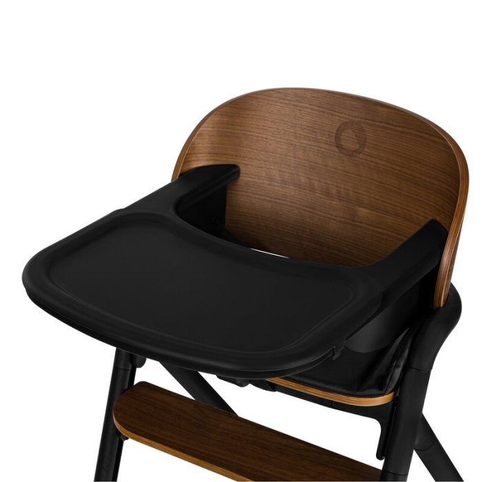 Scaun de masa multifunctional Celia, Lionelo, din lemn de fag, 6 luni- adult, Husa impermeabila, Tavita silicon, Suport de picioare reglabil, Greutate maxima 90 Kg, Negru [15]