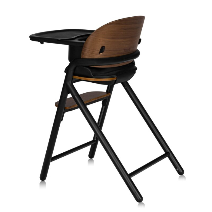 Scaun de masa multifunctional Celia, Lionelo, din lemn de fag, 6 luni- adult, Husa impermeabila, Tavita silicon, Suport de picioare reglabil, Greutate maxima 90 Kg, Negru [7]