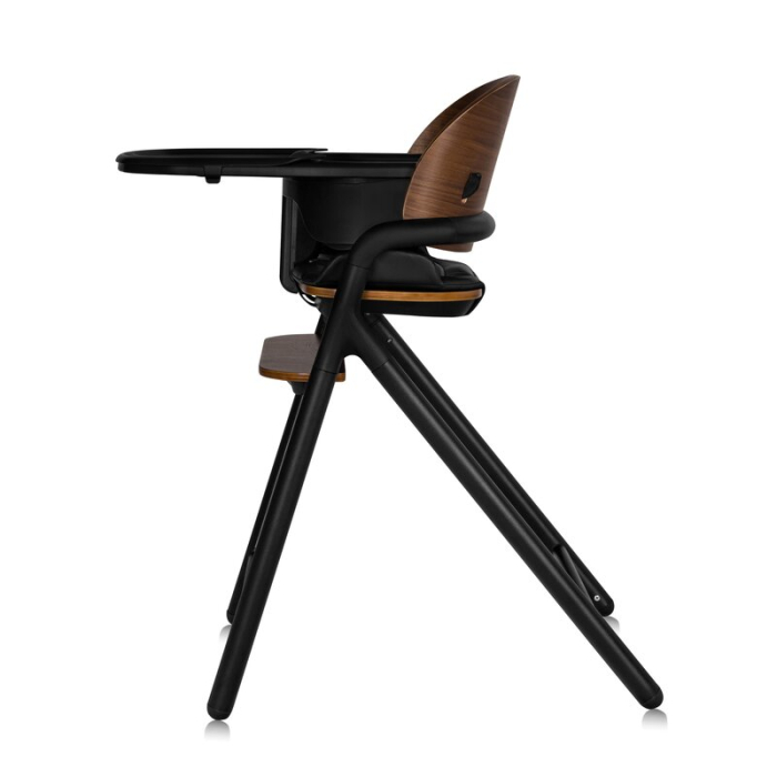 Scaun de masa multifunctional Celia, Lionelo, din lemn de fag, 6 luni- adult, Husa impermeabila, Tavita silicon, Suport de picioare reglabil, Greutate maxima 90 Kg, Negru [6]