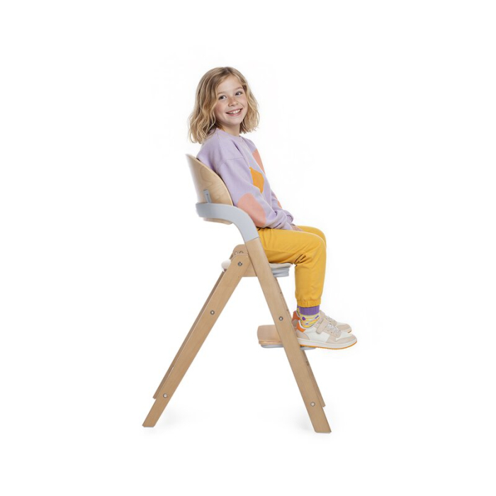 Scaun de masa multifunctional pliabil, Jane, Forest, De la 6 luni la adult, Din lemn fag, Greutate maxima 100 Kg, Mist [5]