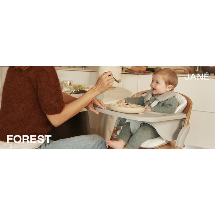 Scaun de masa multifunctional pliabil, Jane, Forest, De la 6 luni la adult, Din lemn fag, Greutate maxima 100 Kg, Mist [7]