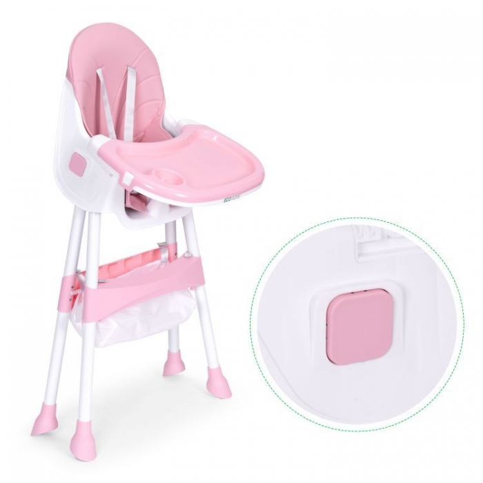 Scaun de masa pentru copii Ecotoys HC521 - Roz [9]