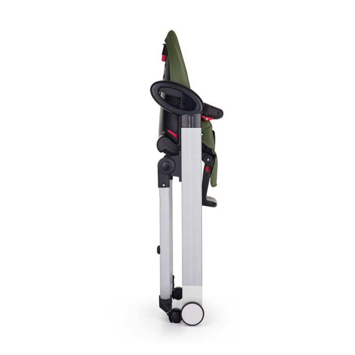Scaun de masa, Petite&Mars, Tasty, Multifunctional, Pana la 15 kg, Reglabil pe inaltime in 7 pozitii, Spatar reglabil pana la 175 grade, cu roti, Aluminiu, Mature Olive [12]