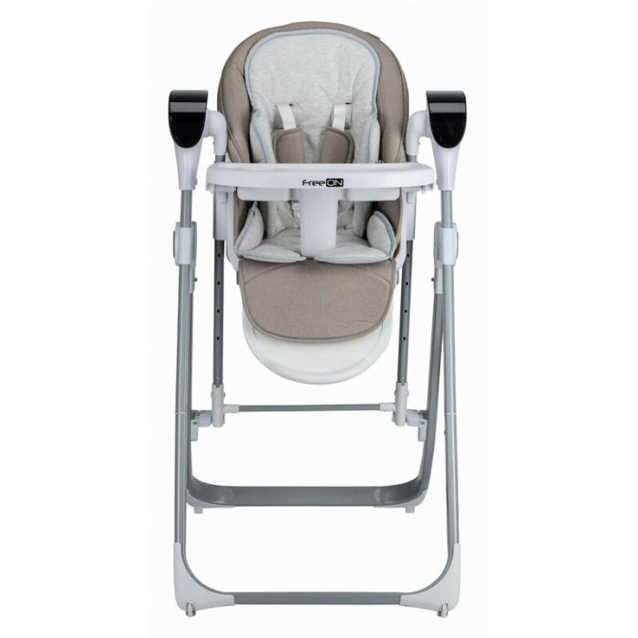 Scaun de masa si balansoar, FreeON, Oli Deluxe, 2 in 1, Transformabil, Multifunctional, cu melodii de leagan, 0 luni+, Beige [4]