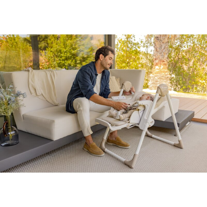 Scaun de masa si Balansoar, Jane, Mila 2 in 1, Transformabil, Multifunctional, 0 luni+, Conform cu standardele europene de securitate EN 14988:2017 + A1:2020EN 12790:2023, Sage [12]