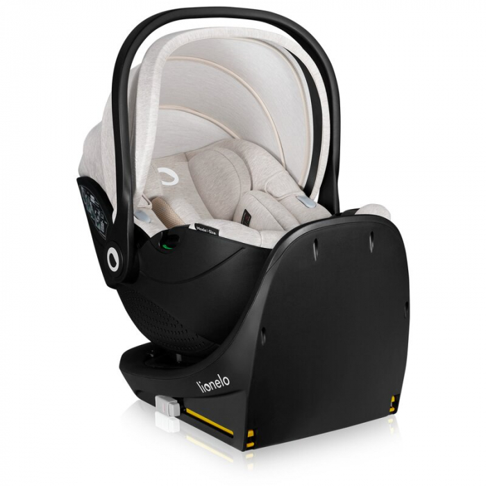 Scoica auto Lionelo Moxie i-Size cu baza rotativa 360 cu picior de fixare 40-87 cm [9]
