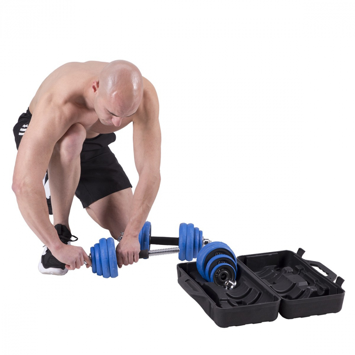 SET DE GANTERE 30 KG HMS BARBELL [17]