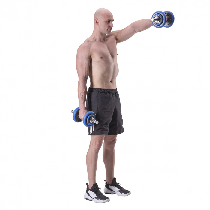 SET DE GANTERE 30 KG HMS BARBELL [22]