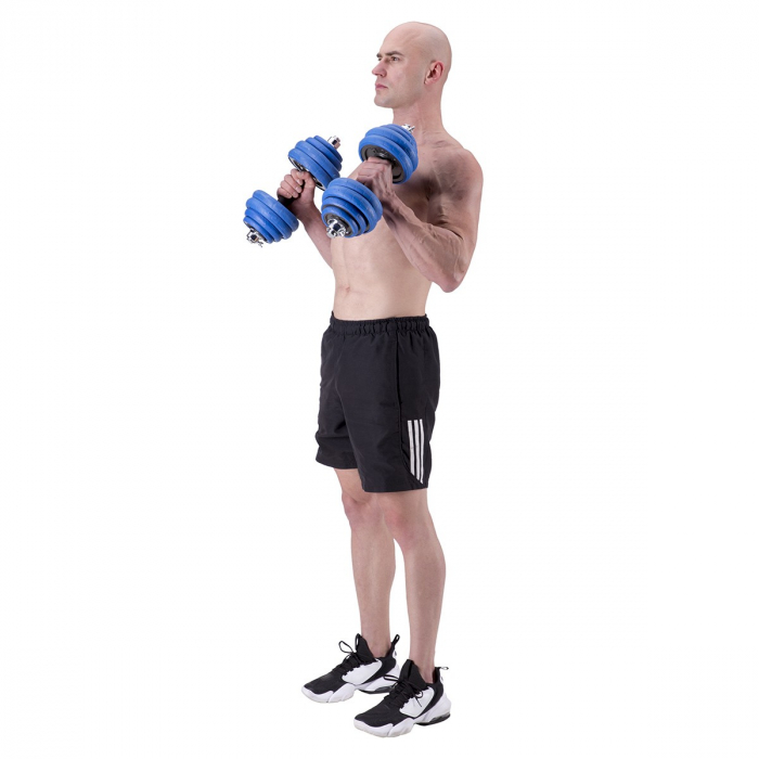 SET DE GANTERE 30 KG HMS BARBELL [20]