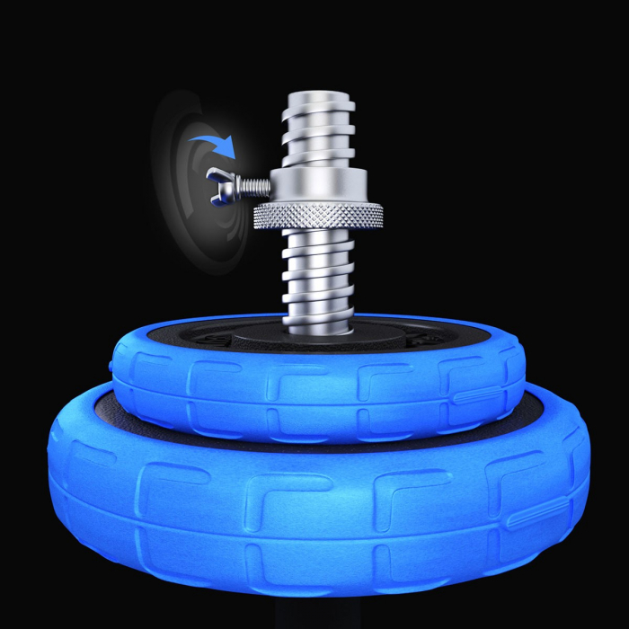 SET DE GANTERE 30 KG HMS BARBELL [6]