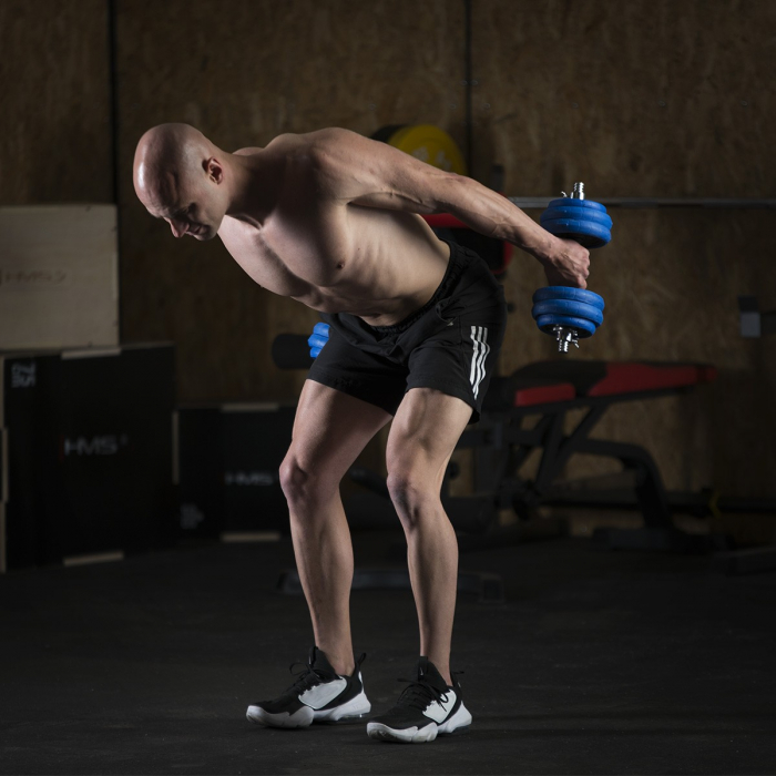 SET DE GANTERE 30 KG HMS BARBELL [32]