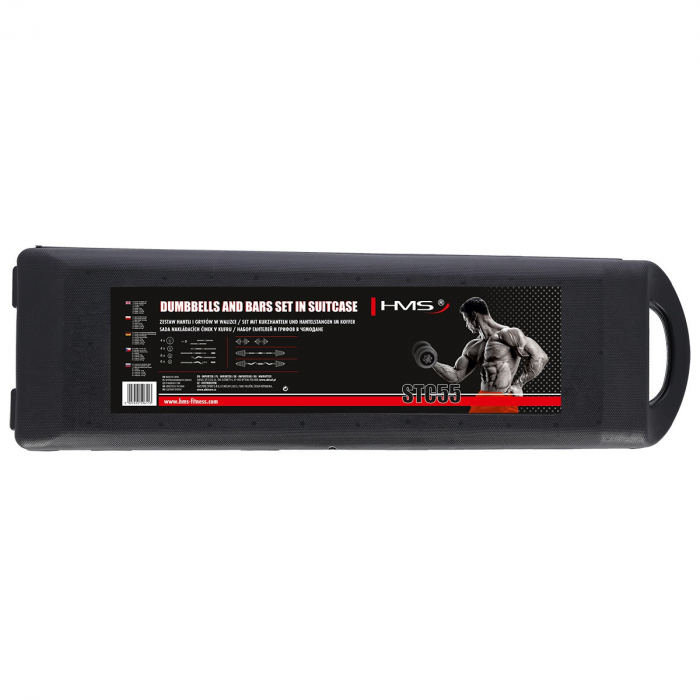 Set de gantere si haltere reglabile 55kg STC55 HMS [4]