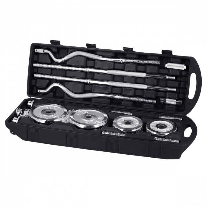 Set de gantere si haltere reglabile 55kg STC55 HMS [1]