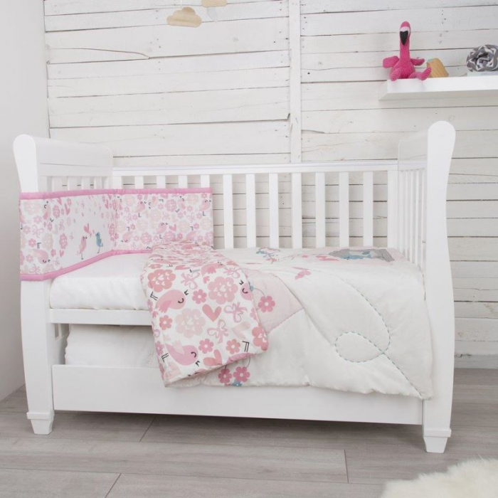 Set de pat 2 piese pentru bebelusi Comfi-Dreams Lovebirds 843022 [3]