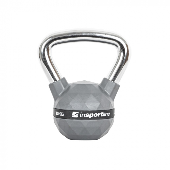 Set Gantere Kettlebell acoperit cauciuc inSPORTline PU 4 – 20 kg [5]