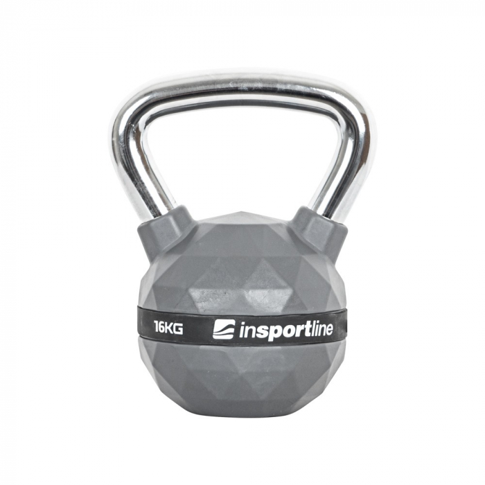 Set Gantere Kettlebell acoperit cauciuc inSPORTline PU 4 – 20 kg [3]
